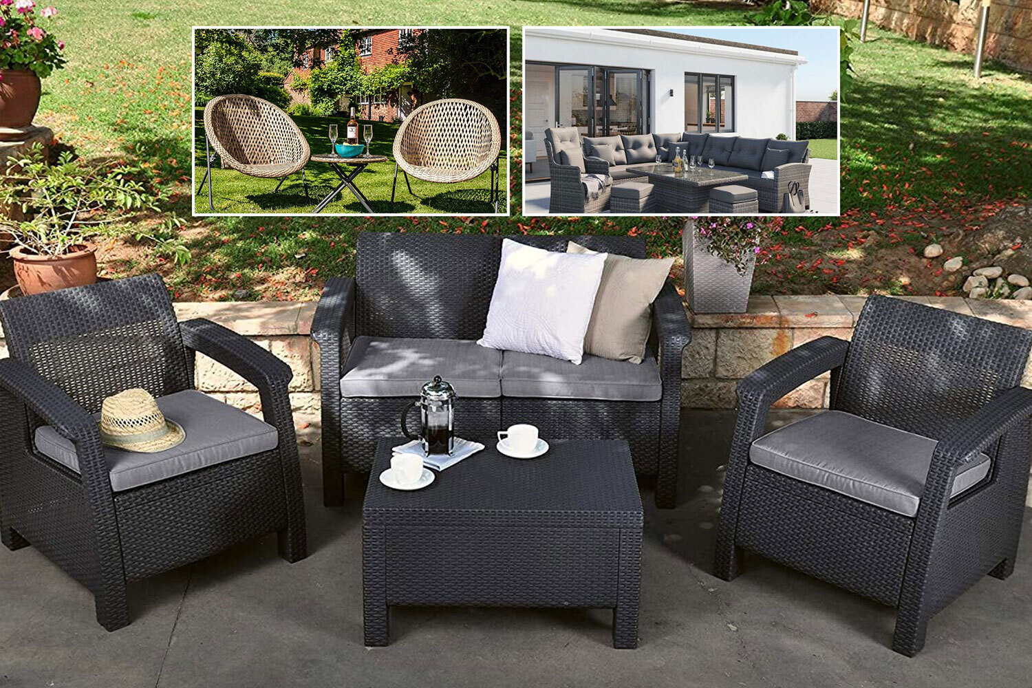 Maze rattan discount table and chairs